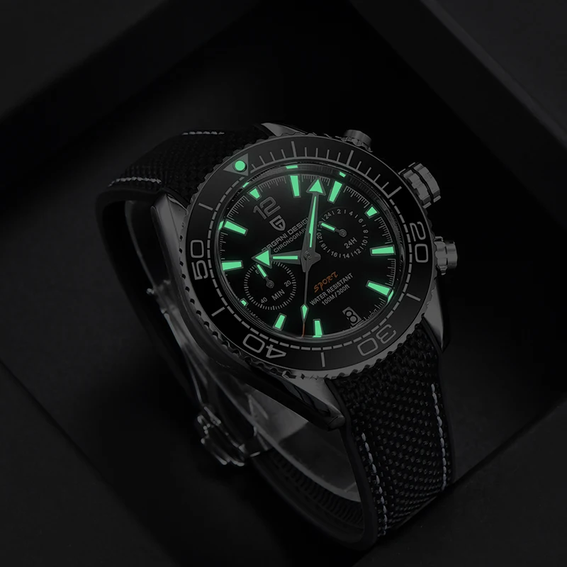 Часы-хронограф PAGANI Мужские кварцевые водостойкие до 100 м |