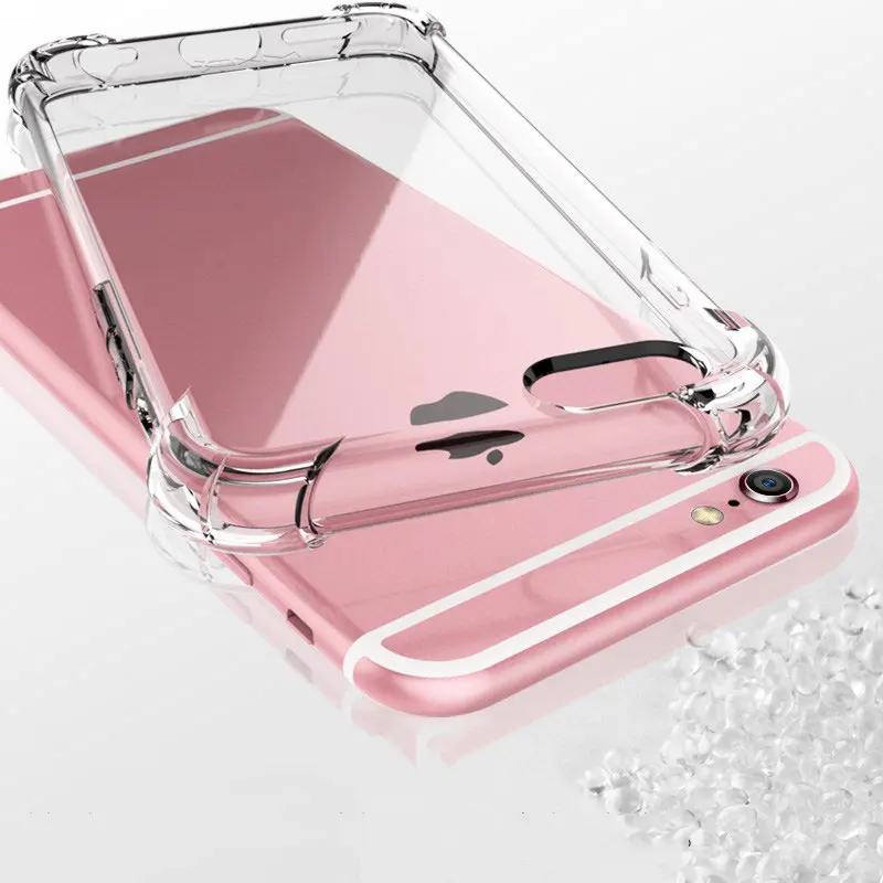 

Funda Transparent Shockproof Silicone Case For iPhone 11 12 Pro X XS Max XR 6 S 7 8 SE 2020 Plus Mini Case Clear TPU Cover Coque
