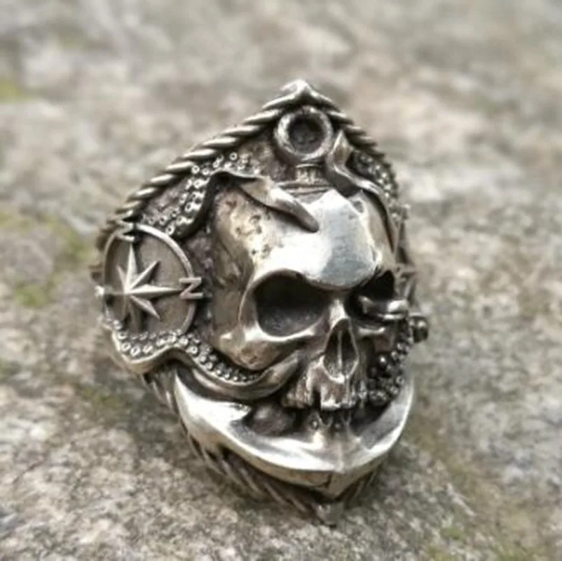 Мужское кольцо в стиле панк-рок | Украшения и аксессуары