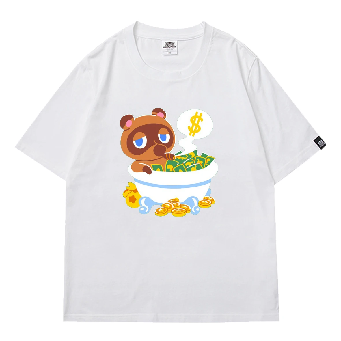 

Fun Animal Crossing Kawaii Print Boy Girls T-Shirts Children Short Sleeve Summer T-shirt Harajuku Street Tops for Teens Unisex