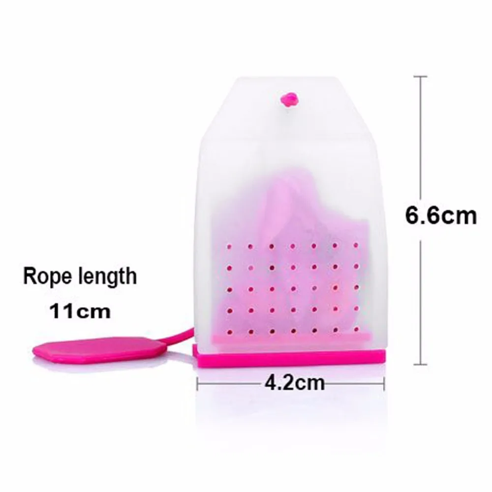 1Pcs Bag Style Silicone Tea Infusers Strainers Herbal Spice Filters Scented Kitchen Coffee Tools For Brewing | Дом и сад