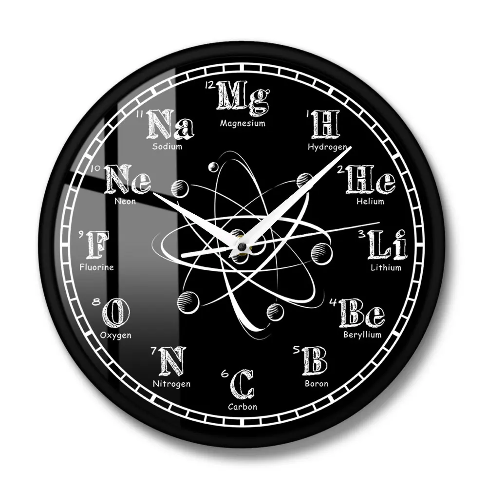 Настенные часы с химическими символами электронные настольные химия