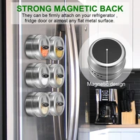 youool magnetic spice jar stickers stainless steel spice cans storage container pepper seasoning sprays kitchen powder storage