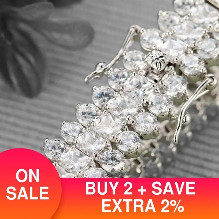 Moonso Роскошные хрустальные браслеты CZ AAA циркон для женщин ювелирные изделия 2020