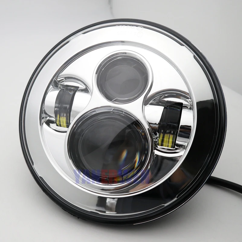 2 шт. 7 дюймов 40 Вт круглый головной светильник дальнего и ближнего света H4 H13 лампы