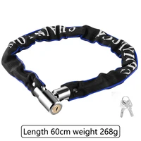 xunting bicycle lock 60cm anti theft outdoor mtb bike chain lock security reinforced cycling chain lock bicycle accessories