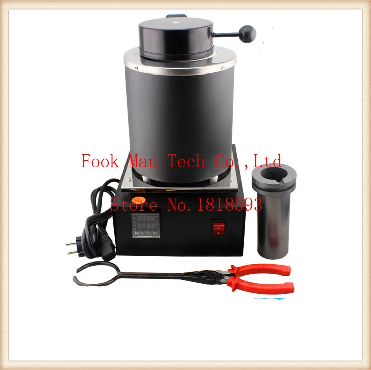 

Diy 220 Voltage and 2KG Capacity Gold Electric Melting Furnaces with 1pc Graphite Crucible Plier Smelting furnace