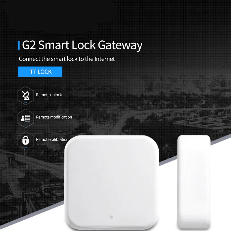 

Умный дверной замок TTlock, Bluetooth Gateway G2, со сканером отпечатка пальца, работает с Alexa Google Home