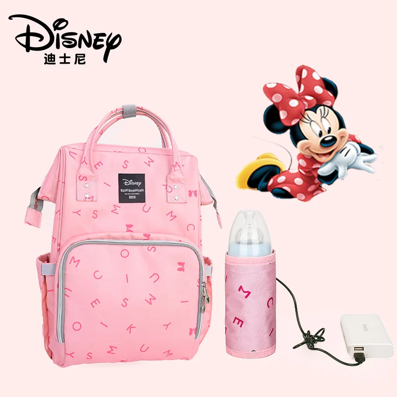 B132 Сумка для подгузников disney, рюкзак, USB бутылочка, изоляционные сумки, Минни, Микки, большая емкость, для путешествий, Оксфорд, для кормления ребенка, Мумия, сумочка - Цвет: B132