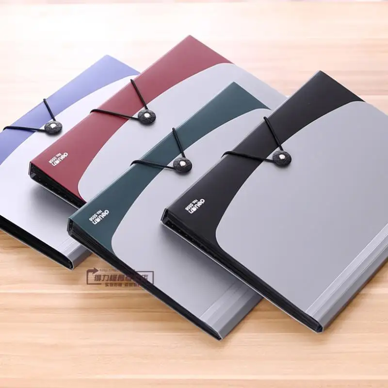 

New Arrival 12 Layer A4 Multilayer Desk File Folder Expanding Bag Document Paper Storage Organizer Case School Office Stationery