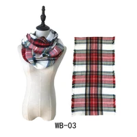 2020 new autumnwinter women wool colorful plaid scarf cashmere scarves tassel female scarf knit poncho pashm pashmina 87x50cm