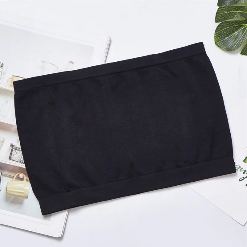 

Women's One Piece Seamless Anti-Fade Tube Top Without Straps Wrapped Breasts Girls Bottoming Comfortable Bras Underwear