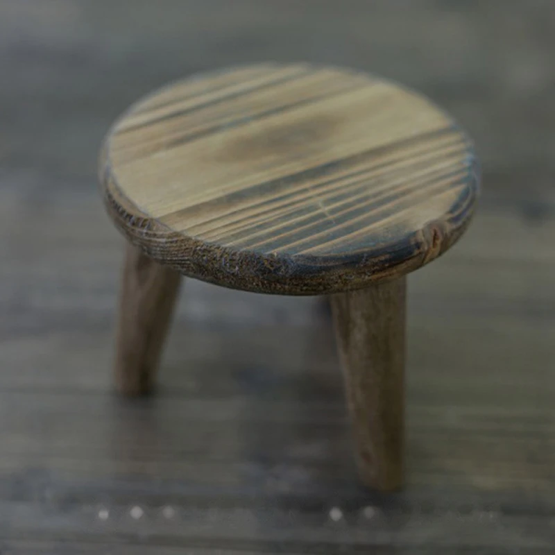 Accesorios de fotograf&iacute;a para reci&eacute;n nacido, Mini mesas de t&eacute; de escritorio de madera, accesorios de fotograf&iacute;a para beb&eacute;, utiler&iacute;a de Foto, accesorios de disparo D0AF-5