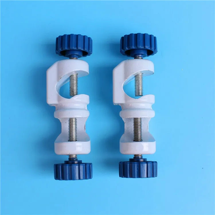 

2Pcs Lab Stands Clamps Holder Metal Grip Supports Cross Clip Retention clips Chemistry Kit Tools Length 92mm