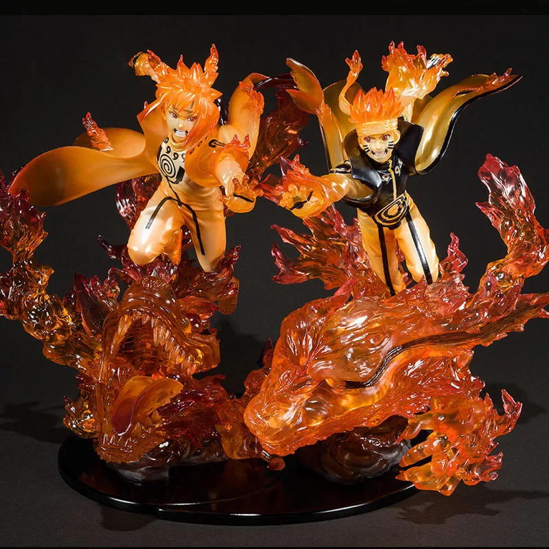 

25cm Anime Figure Ninetales Naruto Naruto 4th Generation Hafeng Water Gate Jilaiya PVC Model Toys Kids Full Set Birthday Gift