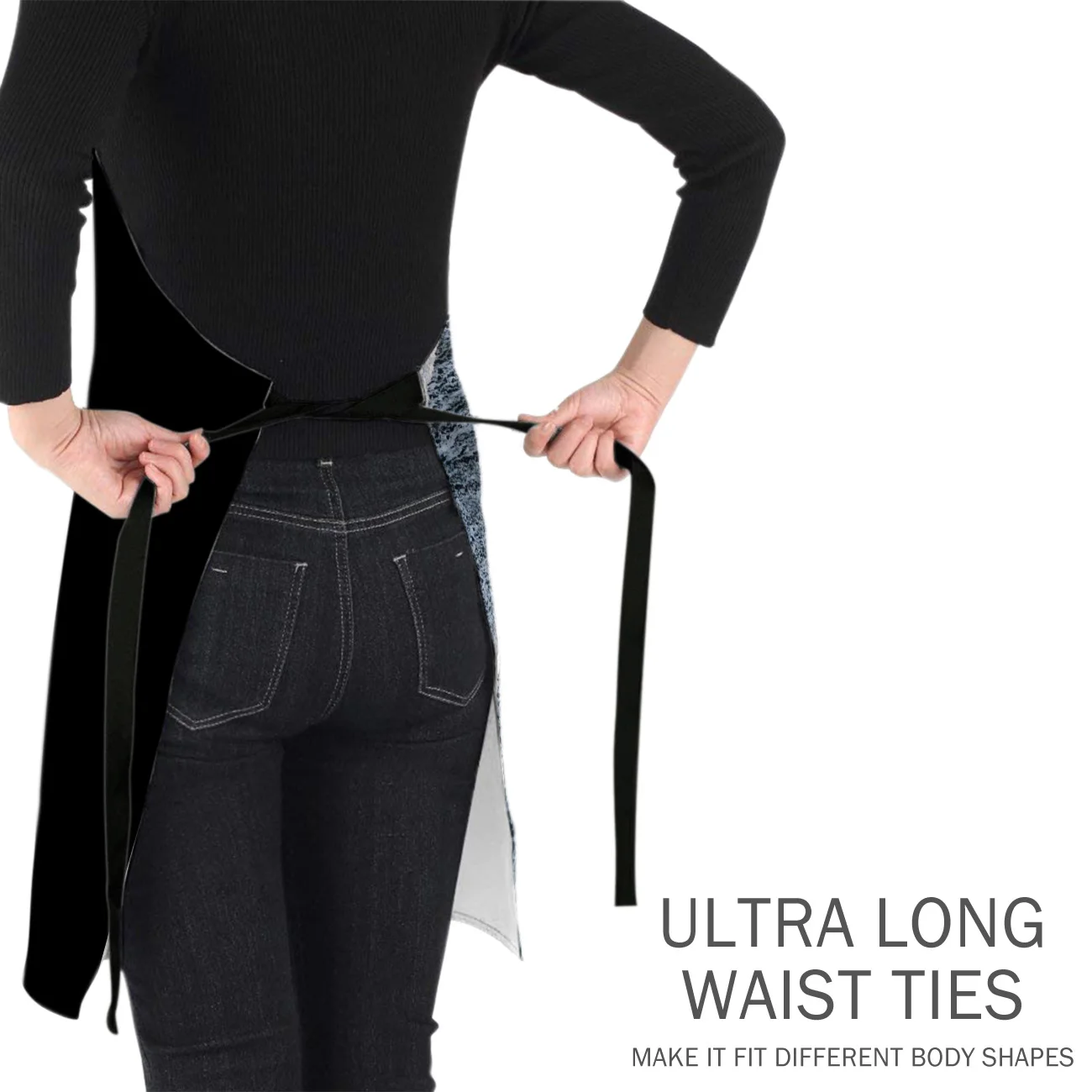 Волны на черном песчаном пляже в Исландии минималистичный Ландшафтный фартук с