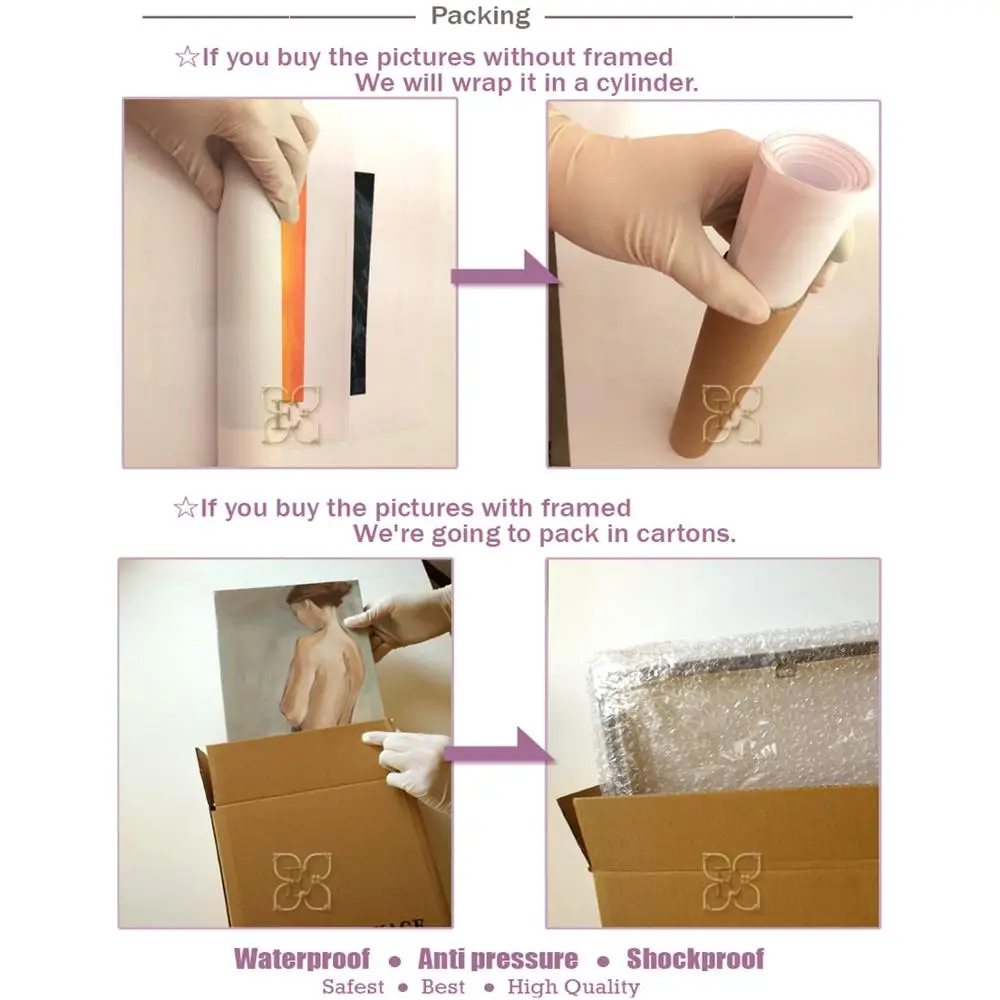 Картина на холсте плакат с японской чернильной башней HD принты скандинавский