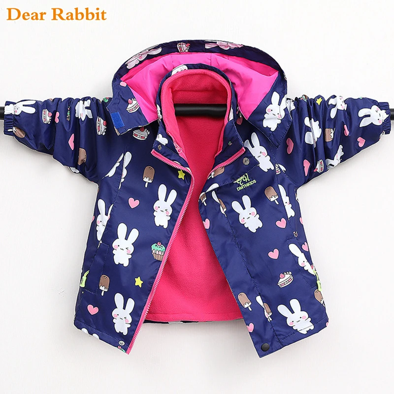 Новинка 2020 теплые флисовые куртки для девочек зимняя и осенняя