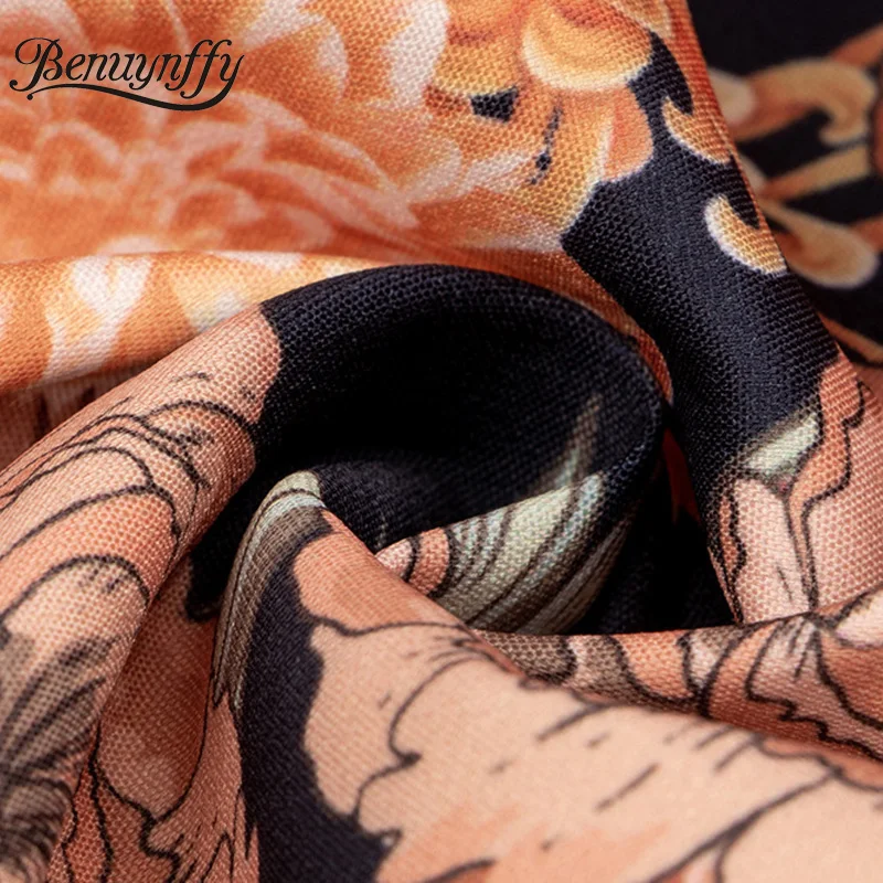 

Benuynffy Autumn winter Floral Print Zipper Coat Pocket Long Sleeve Women Jacket Korean Streetwear Casual Ladies Coats Outwear