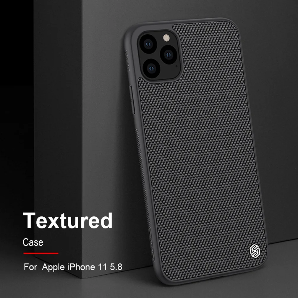 Чехол для iPhone 11 Pro Max NILLKIN текстурированный нейлоновый волоконный чехол задняя крышка для iPhone 11 Pro 6,5 дюймовый чехол для телефона прочный нескользящий