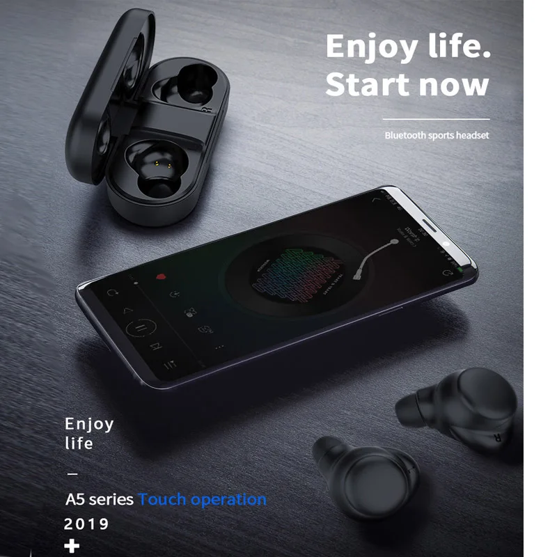 A5 TWS bluetooth 5 0 наушники Автоматическое Сопряжение умный сенсорный беспроводной