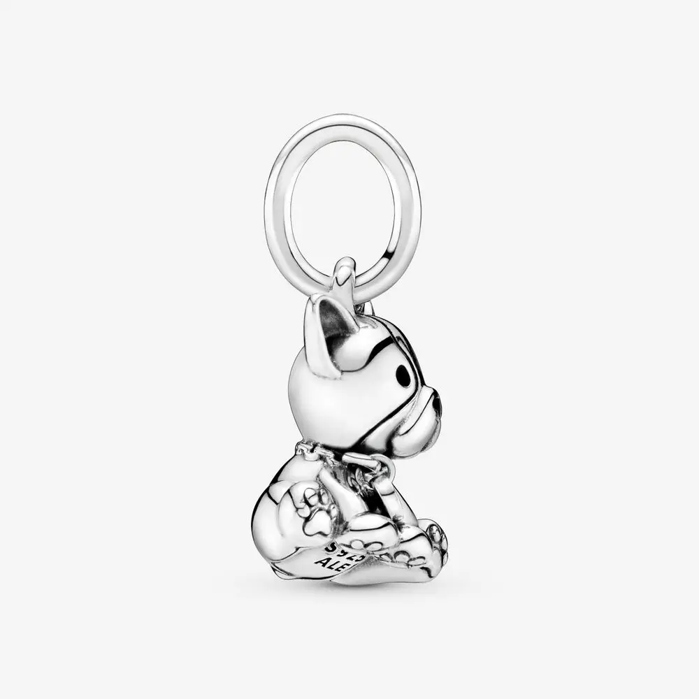 2021 100% 925 Sterling Silver Bulldog Puppy Dog Dangle Charm fit Original Pandora Bracelets Jewelry Lady Gift | Украшения и