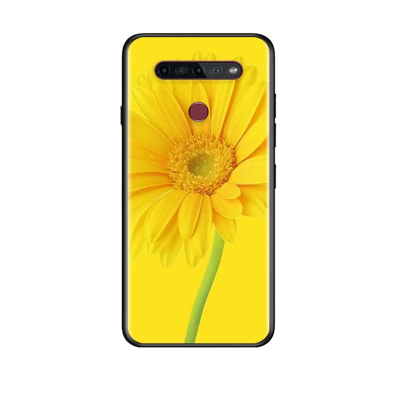 

Chrysanthemum Art For LG G8 V30 V35 V40 V50 V60 Q60 K40S K50S K41S K51S K61 K71 K22 ThinQ 5G TPU Silicone Black Phone Case