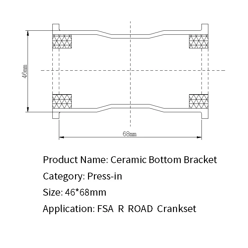 PF30 FSA Road Hscer ceramics Bottom Bracket BB30 PF30 BSA ROAD MTB bicycle bearing - Цвет: PF30 FSA Road