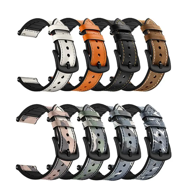 20 мм/22 мм Натуральная кожа ремешок на запястье, наручные часы для samsung Galaxy Watch 42/46 мм