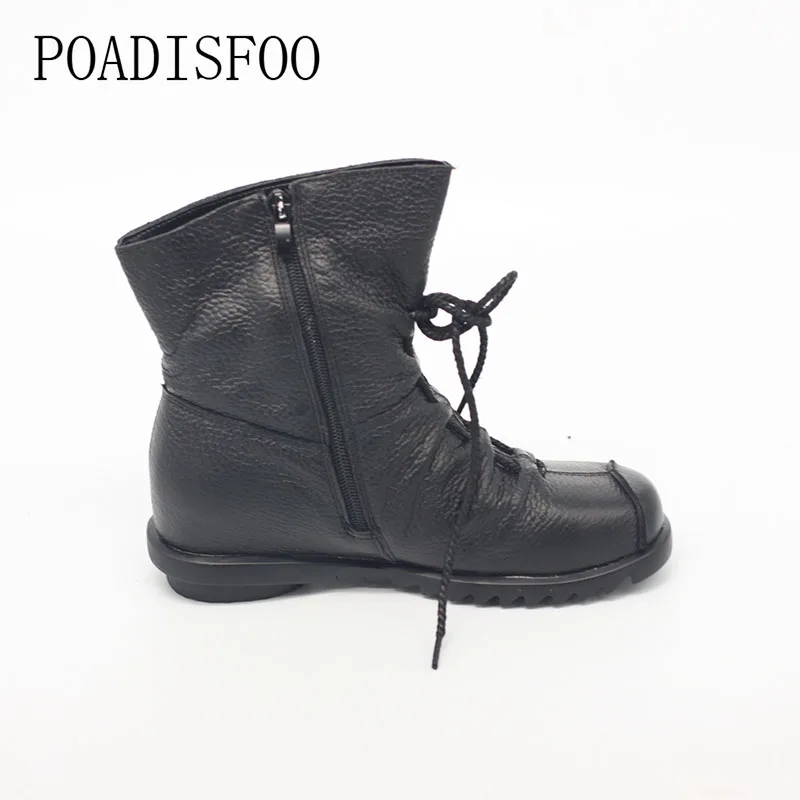 CEVABULE/Женская обувь из натуральной кожи Ботильоны Винтажная Повседневная