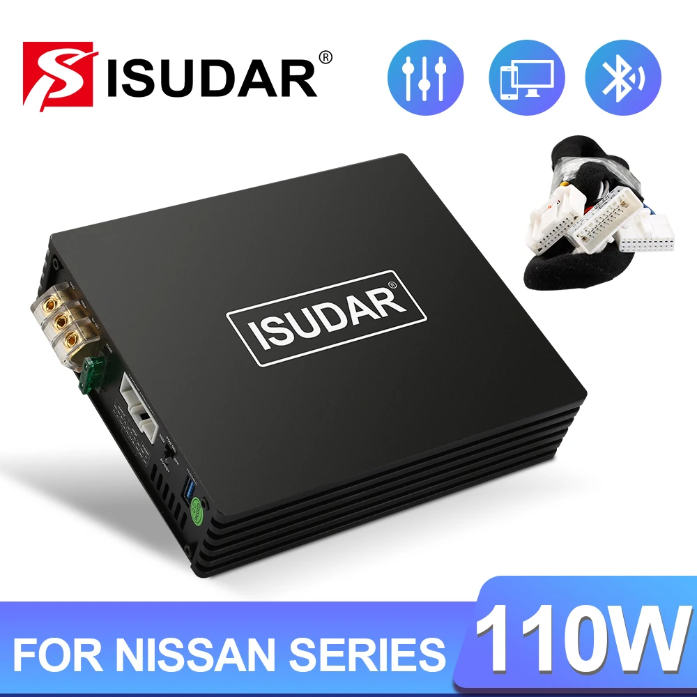 

ISUDAR D4 Car DSP Amplifier For Nissan/Tiida/Qashqai/Subaru/Renault/Dacia/Infiniti QX50 Auto Digital Sound Processor Hifi Audio