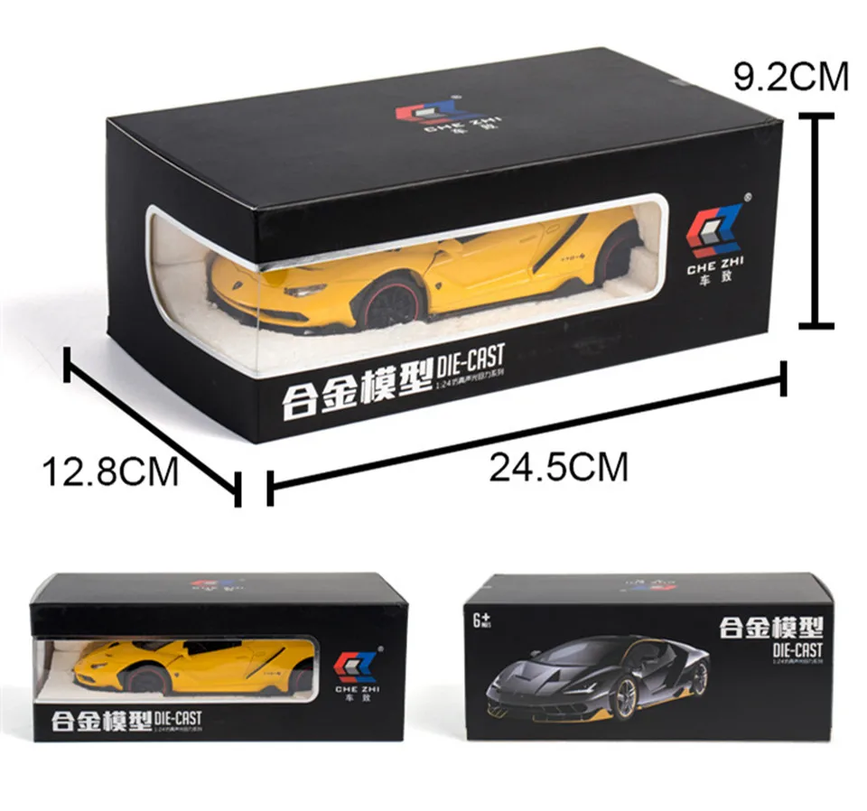 

1:24 Lamborghinis LP770 21cm Alloy Diecast Sports Car Model Diecasts Vehicles Sound Super Racing Kids Toys Collection Gifts