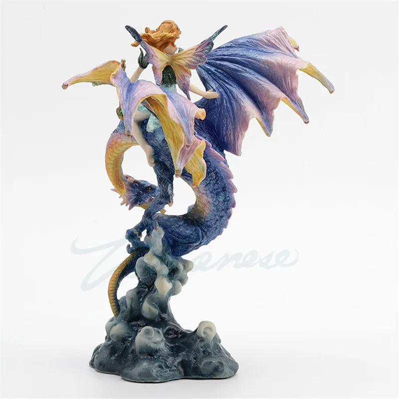 Европейская скульптура HANA NO KO LUNLUN и DRAGON ART Цветочная фея статуя из смолы
