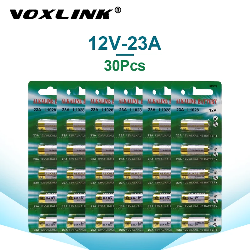 VOXLINK 23 а 12 В карбоновые батареи 30 шт. для дверного звонка сигнализации