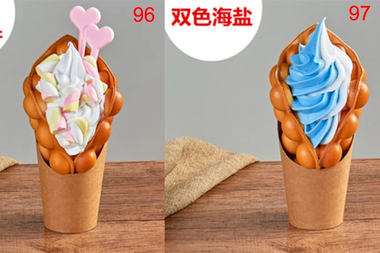 Hong Kong bubble egg вафельная модель; поддельные мороженое яйцо ggettes слоеного вафельного торта еда модель окна дисплей пузырь вафельные фигурки