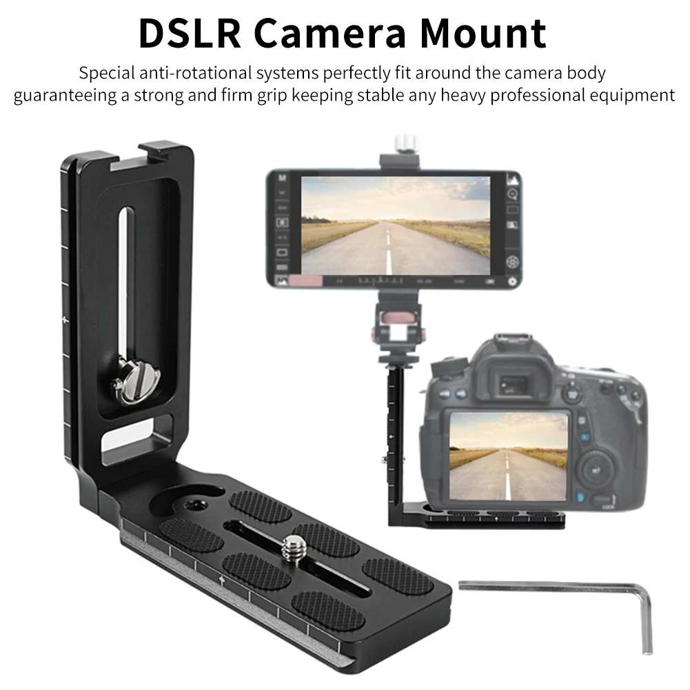 

Уличный быстросъемный L-образный универсальный кронштейн для DSLR-камеры