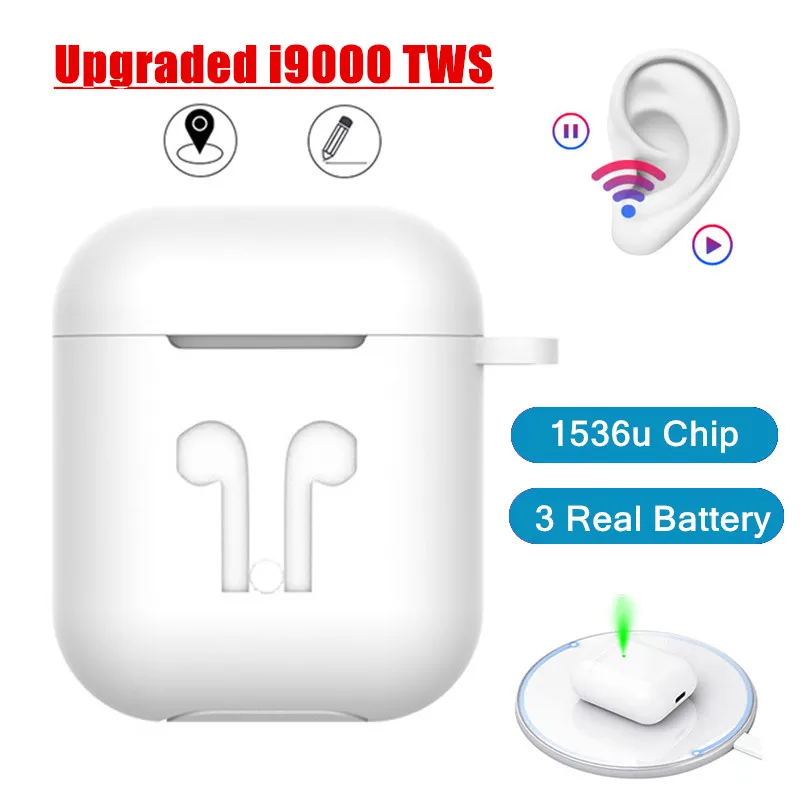 Оптовая продажа с фабрики новые i9000 TWS в ухо обнаружения 1536 чип 1:1 изменить имя + GPS
