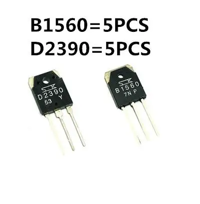 10 шт./лот 100% оригинальный новый 2SB1560 B1560 2SD2390 D2390 TO 3P заказ от 5 шт. + D2390)|Замыкатели| |