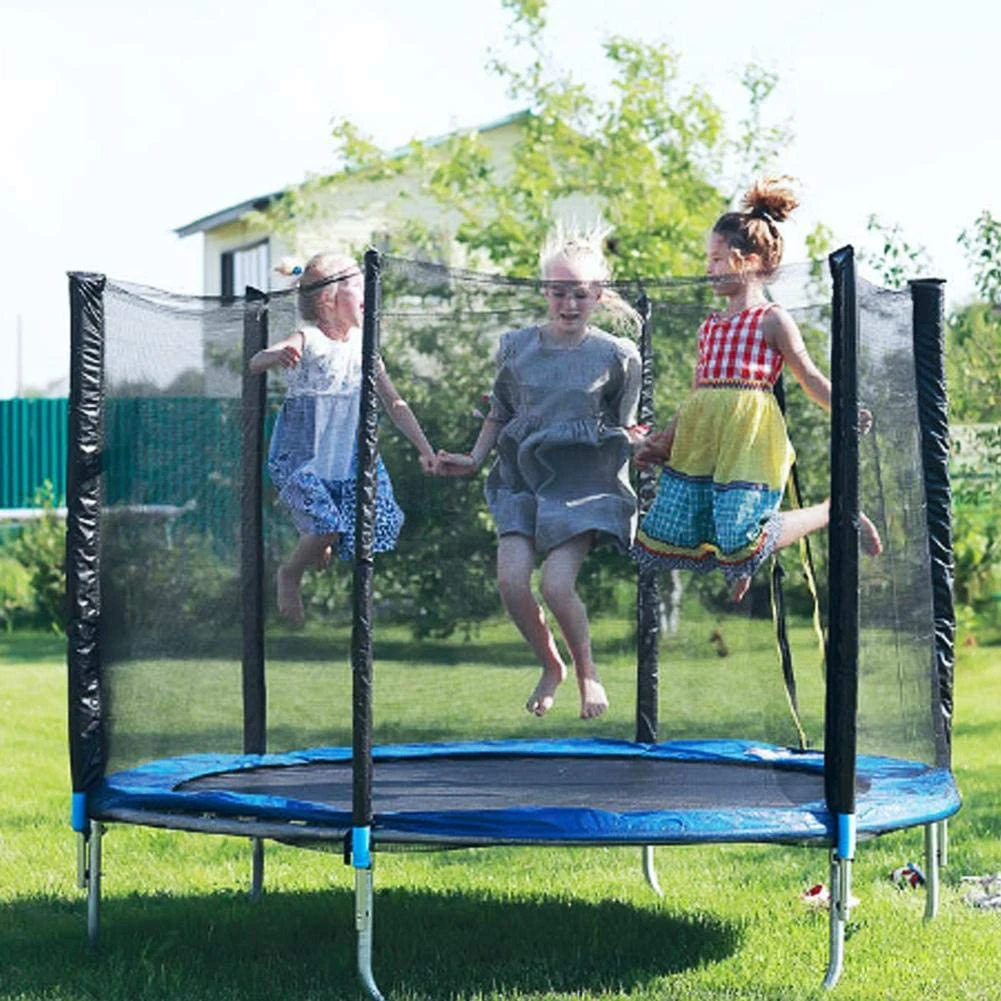 

Trampoline Enclosure Net 1.83m/2.44m/3.06M Fence Replacement Durable Safety Mesh Netting Suit Fitiness Accessories 6/8/10-Feet