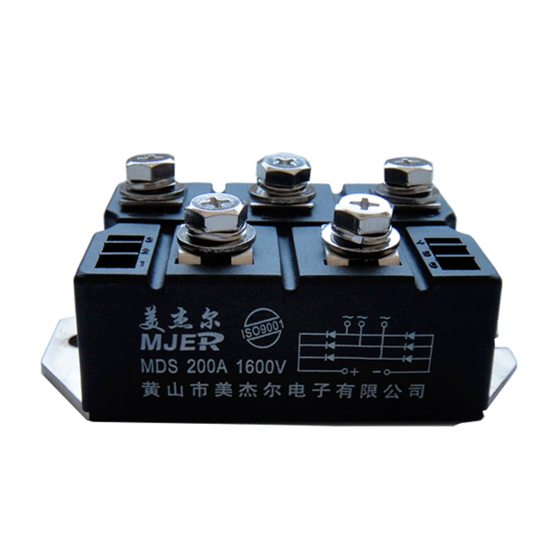 Трехфазные мостовые выпрямительные диодные модули MDS200A MDS 200A1600V VUO модуль моста