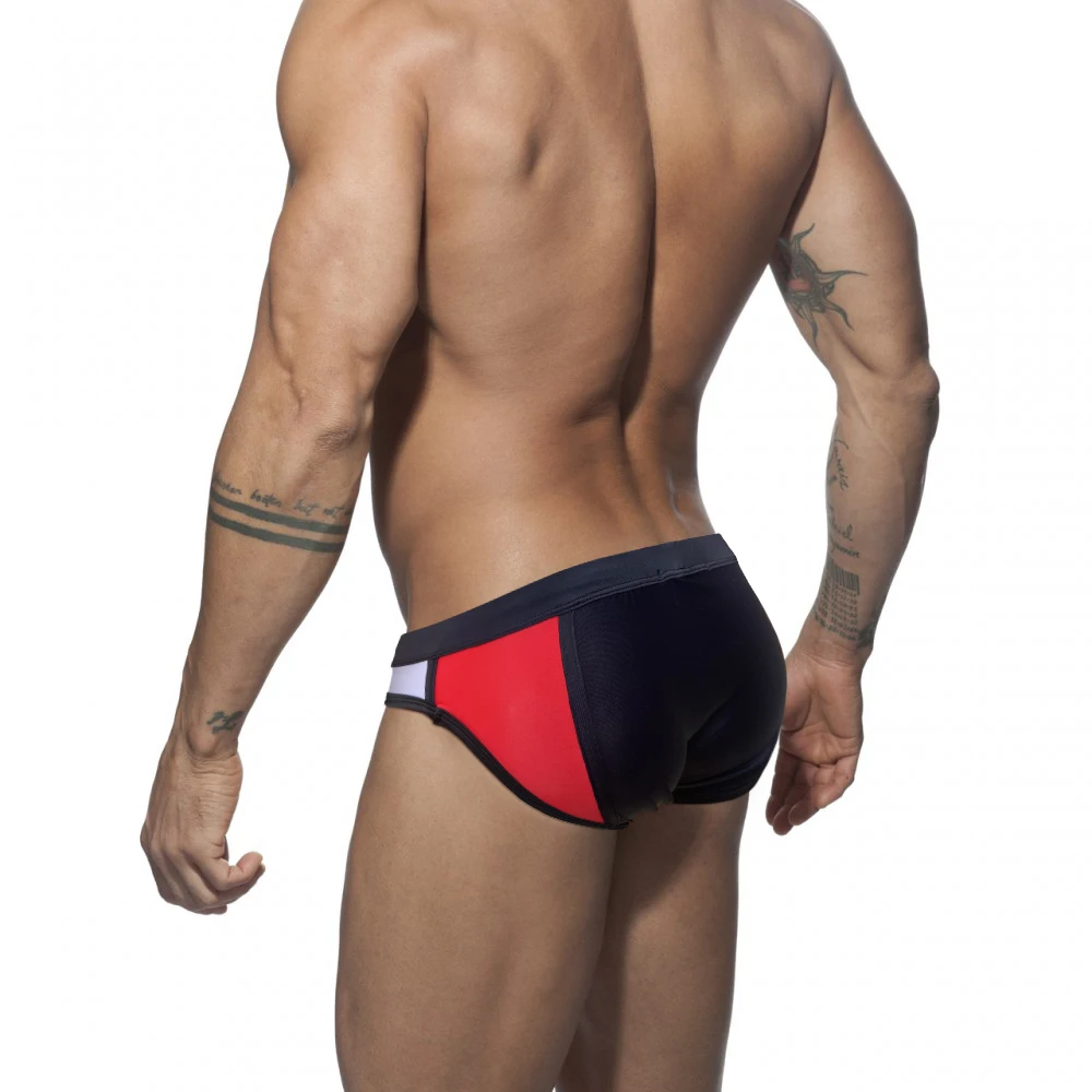 Сексуальный женский купальник пляжные плавки в стиле пэчворк нейлоновый