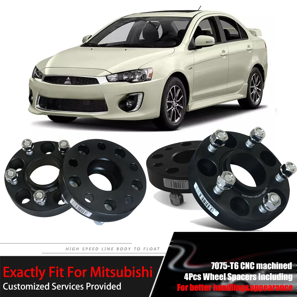 

Teeze 4pcs 5X114.3 67.1CB 25mm Thick Hubcenteric Black Color Wheel Spacer Adapters For Mitsubishi Lancer /Lancer EVO IX