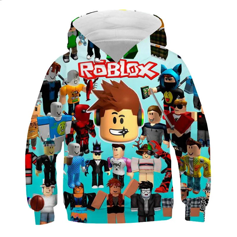 

Cartoon Shooting Game Printing Spring Hoodies Kids Robloxing Casual Pullover Teen Girls Boys Sweatshirt Children Fashion Clothes