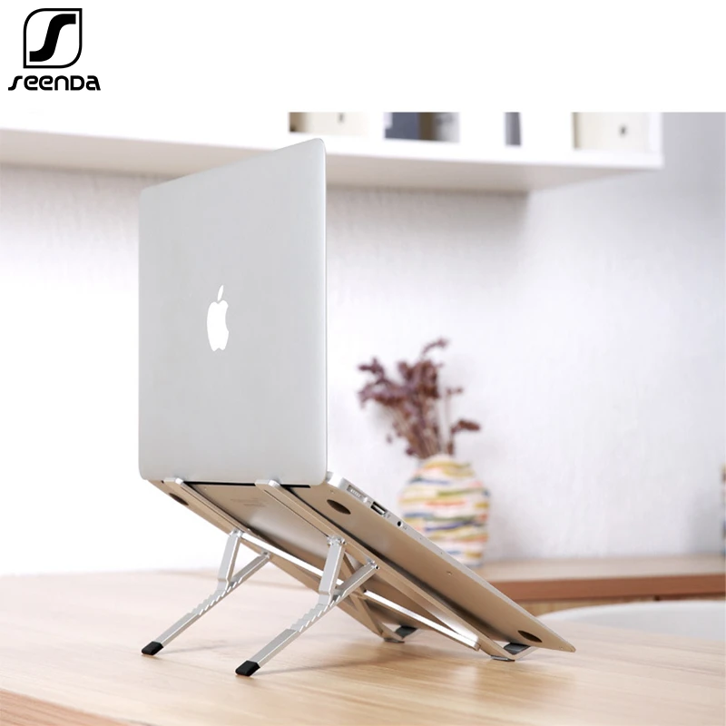 Регулируемая подставка для ноутбука SeenDa алюминиевый складной охлаждающий