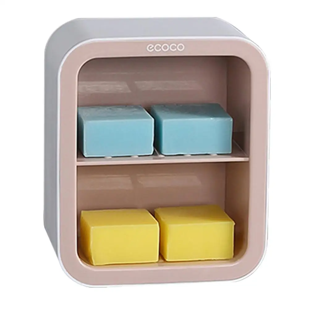 Двухслойная мыльница для ванной комнаты многофункциональный держатель мыла