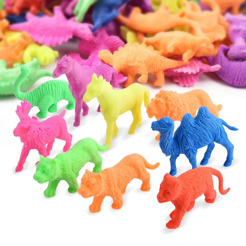 

10pcs Magic Water Growing Ocean Creature Dinosaur Bath Education Toys Novelty Sea Life Land Animals Water Expandable Toys Funny