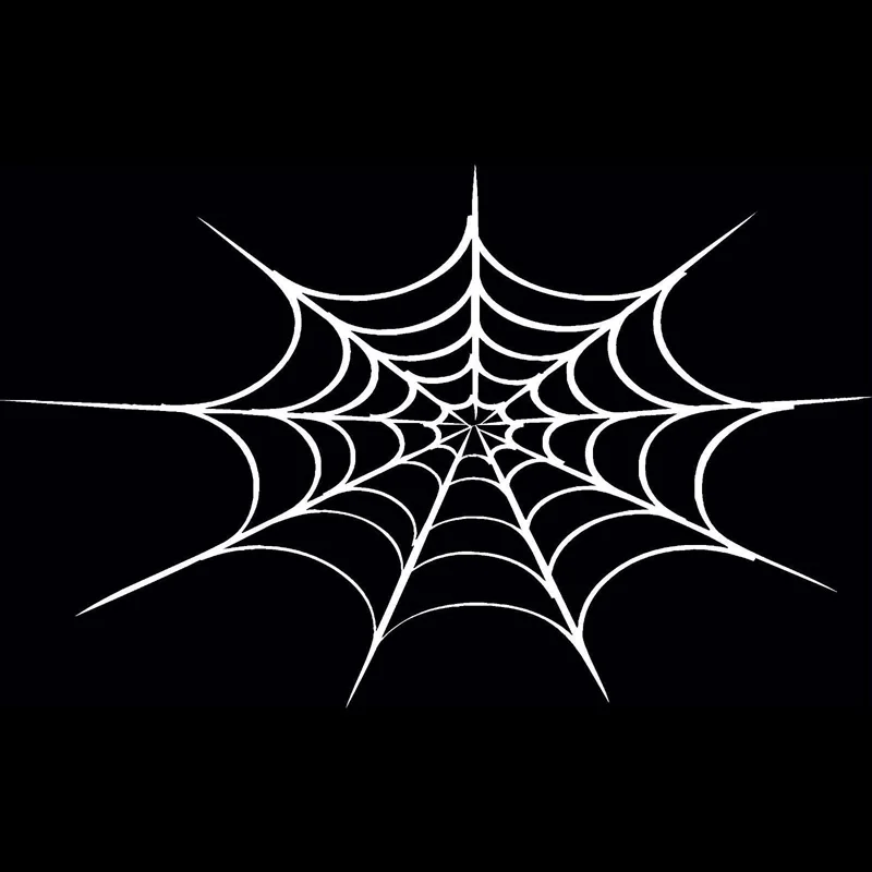 

24cm * 15cm Creativity Halloween Spider Web Personalized Auto Stickers Pvc Fashion Car Motorcycle Decoration Accessories Decals