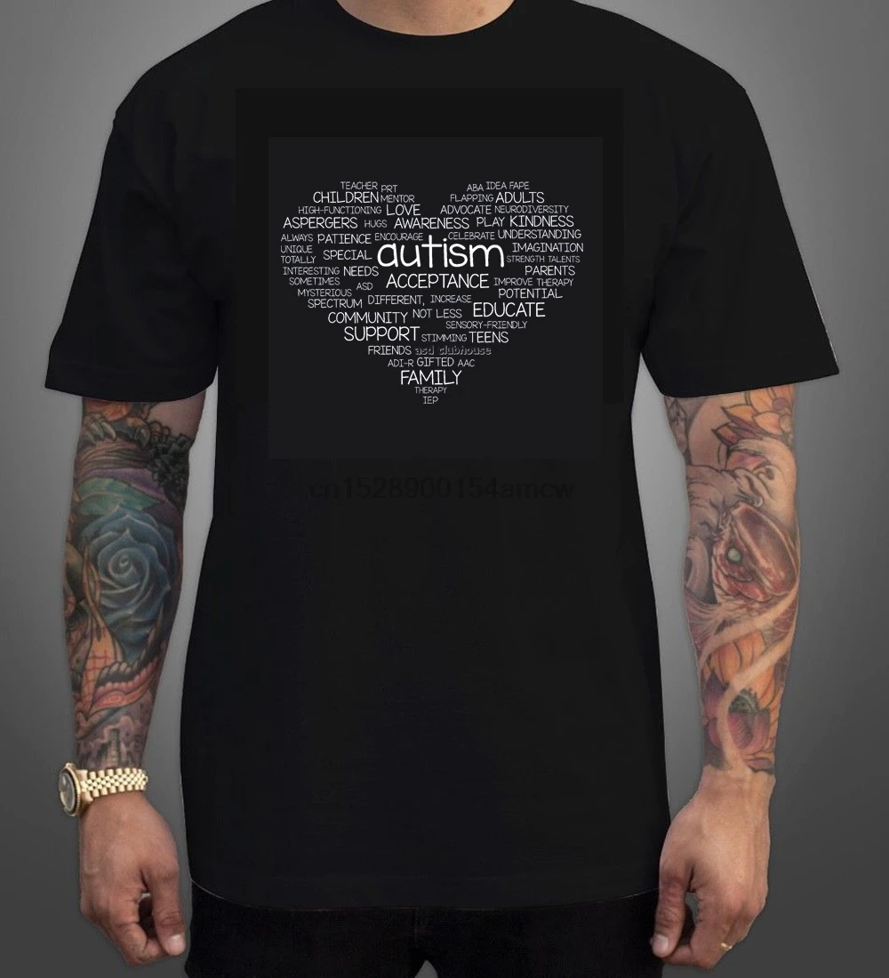 Рубашка I Love Who With Autism 01 | Мужская одежда