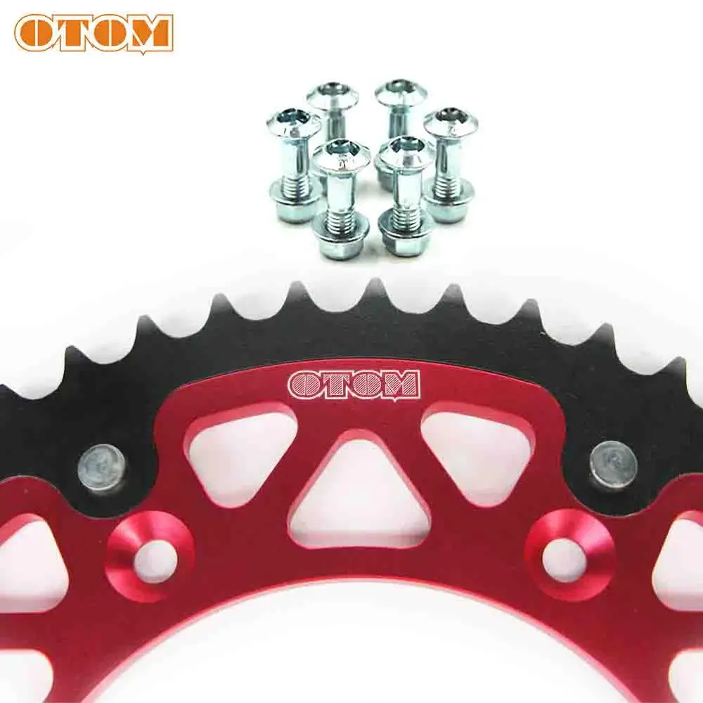 Задняя цепная Звездочка OTOM 48T для мотоцикла двойные звездочки стальной алюминиевый цепной поднос HONDA CR250 CRF250X