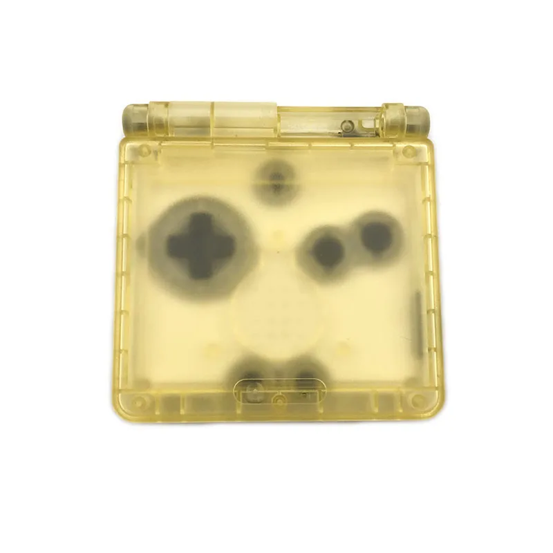 clear yellow Для Gameboy Advance SP Классический прозрачный корпус на замену объектива экрана для GBA SP Корпус чехол - Цвет: clear yellow